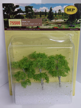 MP Scenery Products 75500 - HO scale - Gum Tree  2.5" to 3", 3/pk