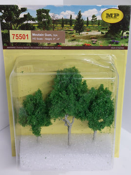 MP Scenery Products 75501 - HO scale - Mountain Gum Tree  3" to 4", 3/pk