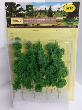 MP Scenery Products 70072 - Premium Green Branches  4.5" to 5.5", 9/pk