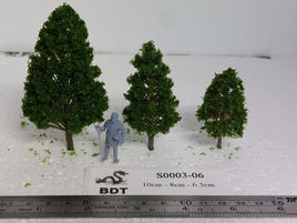 BDT Trees S0003-06 - All Scale - Plastic Poplar tree-108 color - 10/pk