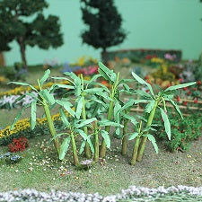MP Scenery Products 70120 - O Scale - Banana Trees 2-3/4" Height, 3/pk
