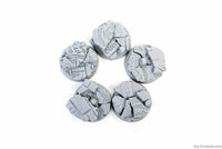 Tiny-Furniture #TF229-4 - Bases 25mm - Temple of Death - UNPAINTED