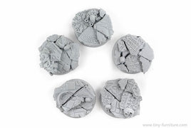 Tiny-Furniture #TF229-3 - Bases 30mm - Temple of Death - UNPAINTED