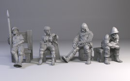 Tiny-Furniture TF-SP-10 Resting Guards Set#10 - UNPAINTED