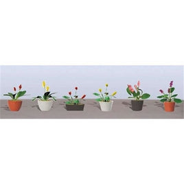 JTT Scenery Products 95570 - O Scale - Potted Flower Plants #3 6/pk
