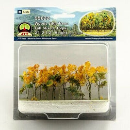 JTT Scenery Products 95622 - N Scale - Fall Woods Edge Trees 2" - 2.5" 15/pk