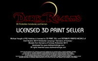 Dark Realms - Multi-Race Towns Folk - DR010 Series - Rectangular Table  Set