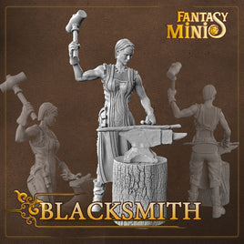 Fantasy Minis - FM16 - NPC Blacksmith 28mm