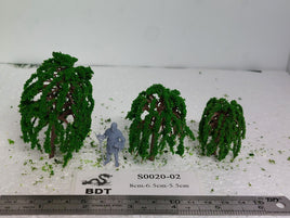 BDT Trees S0020-02 - All Scale - Plastic Willow- mid green - 10/pk