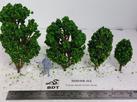 BDT Trees S0048-02 - All Scale - Four branch tree - Light Green, Green - 10/pk