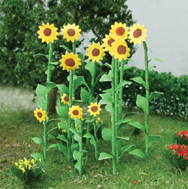MP Scenery Products 70011 - HO Scale - Sunflowers 1" Height, 16/pk