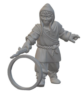 Tiny-Furniture - TF-F21p - Boy with Hoop - UNPAINTED